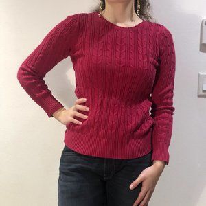 St Johns Bay Raspberry Red Sweater